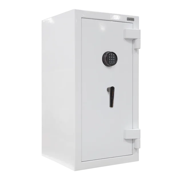 White American Security JS4020 jewelry safe shown closed at an angle