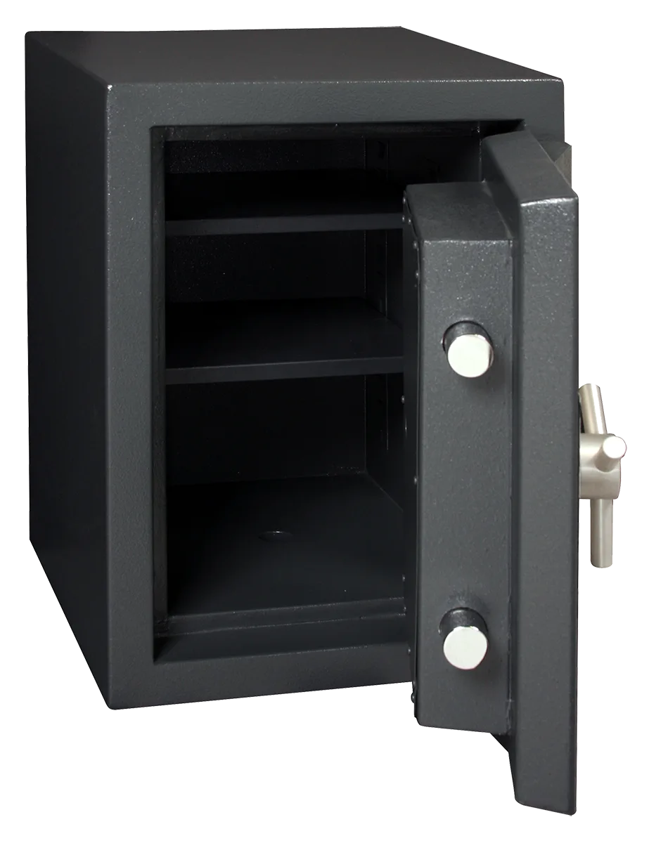 Interior of the American Security CSC1913 safe showing the storage layout.