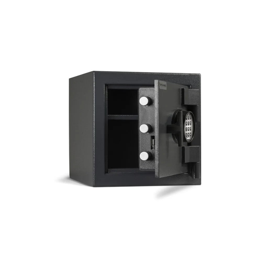 American Security MS1414 safe shown open with the interior visible.