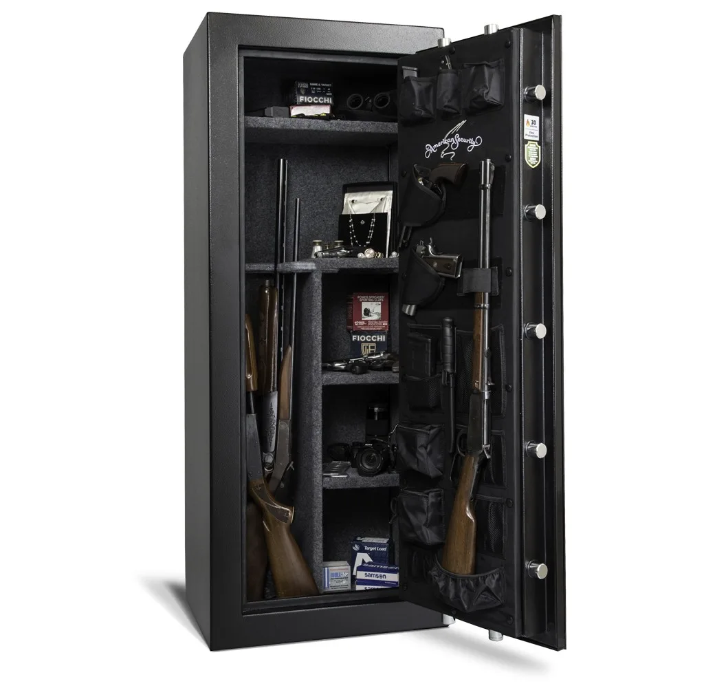 American Security TF5924 safe shown open with the interior visible.