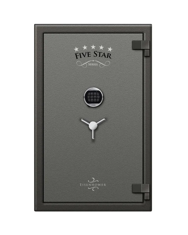 5 Star Eisenhower safe shown closed.