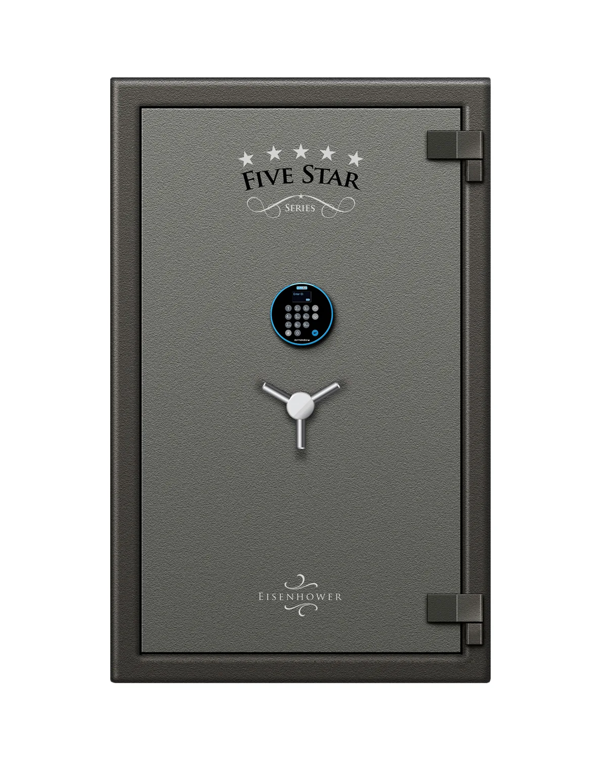 5 Star Eisenhower safe shown closed with an alternate lock configuration — view 1 of 2.