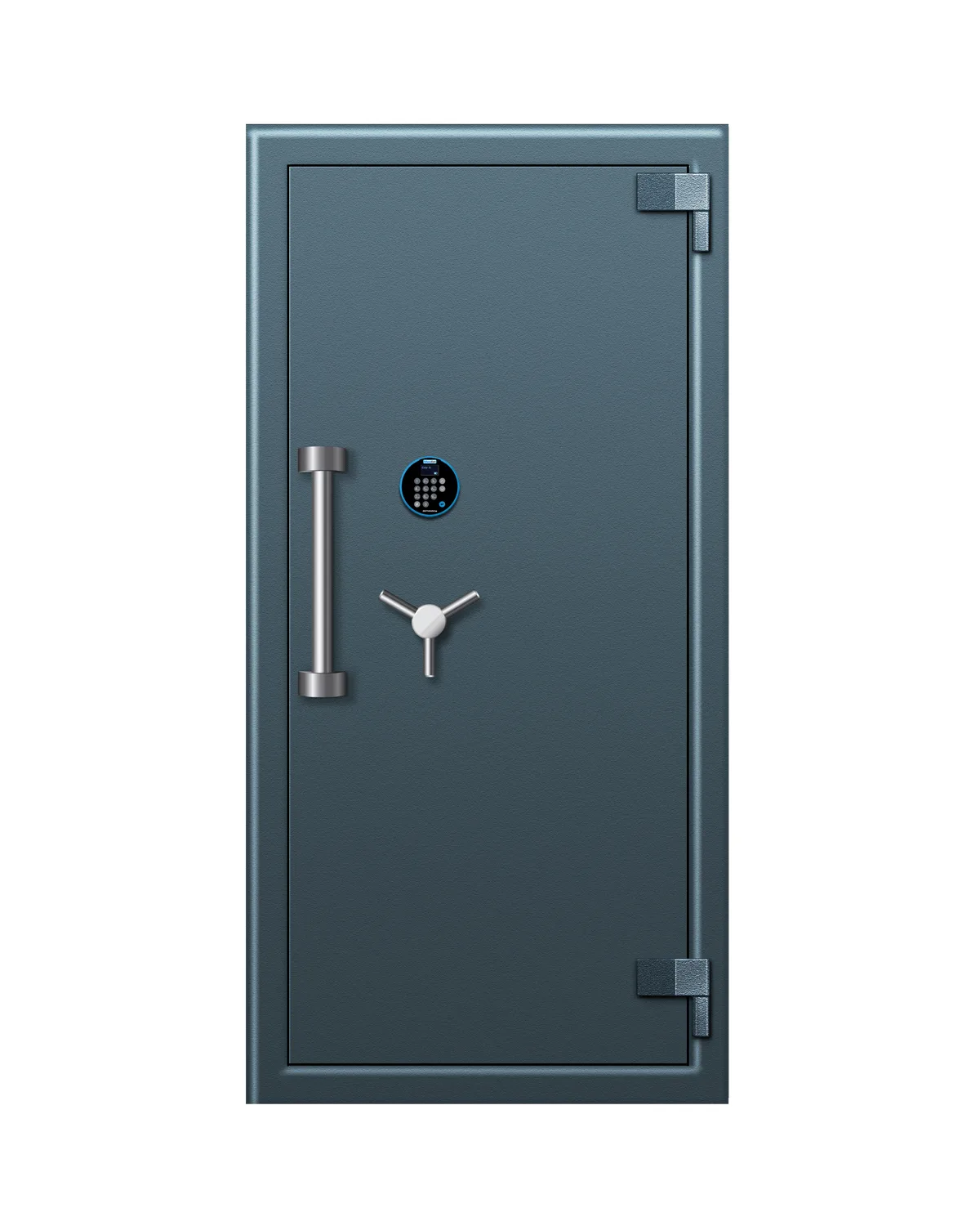 Blue Dot SG-15-5 safe shown closed with an alternate lock configuration — view 1 of 2.