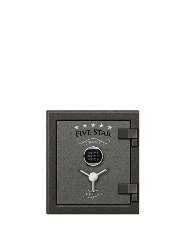 5 Star Sherman safe shown closed.