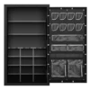 open view of an empty Second Ammendment 72x40x27 gun safe