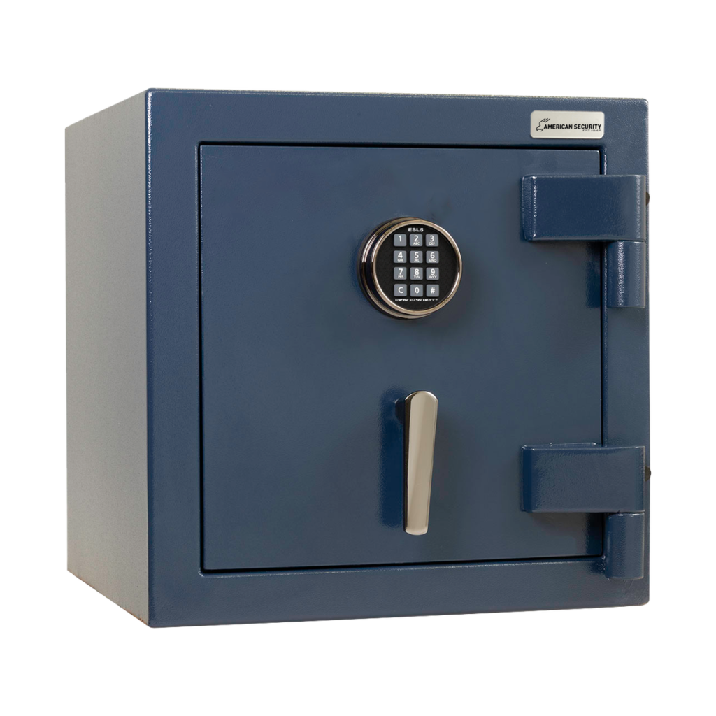 American Security AM2020 safe closed in Deep Blue