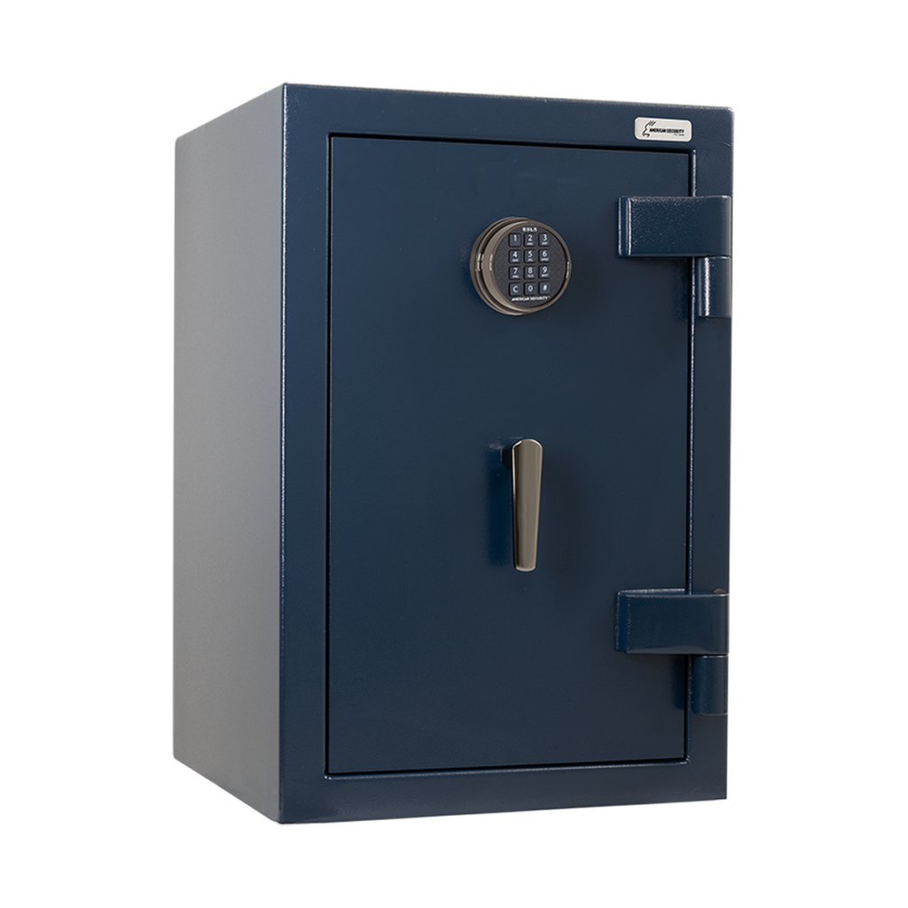 American Security AM3020 safe closed in Deep Blue
