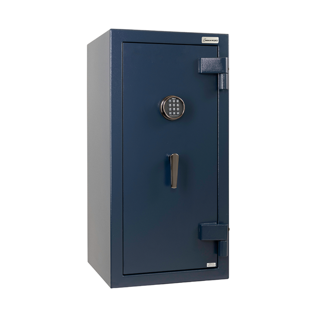 American Security AM4020 safe closed in Deep Blue