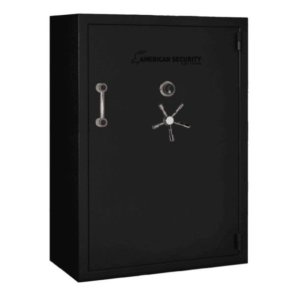 American Security BFX7250 gun safe closed in black textured finish