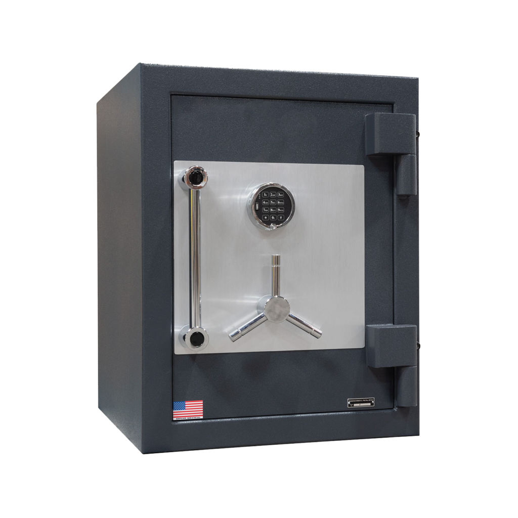 American Security CF2518 high-security safe closed in charcoal gray