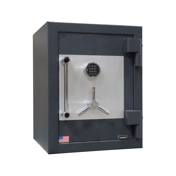 American Security CF2518 high-security safe closed in charcoal gray