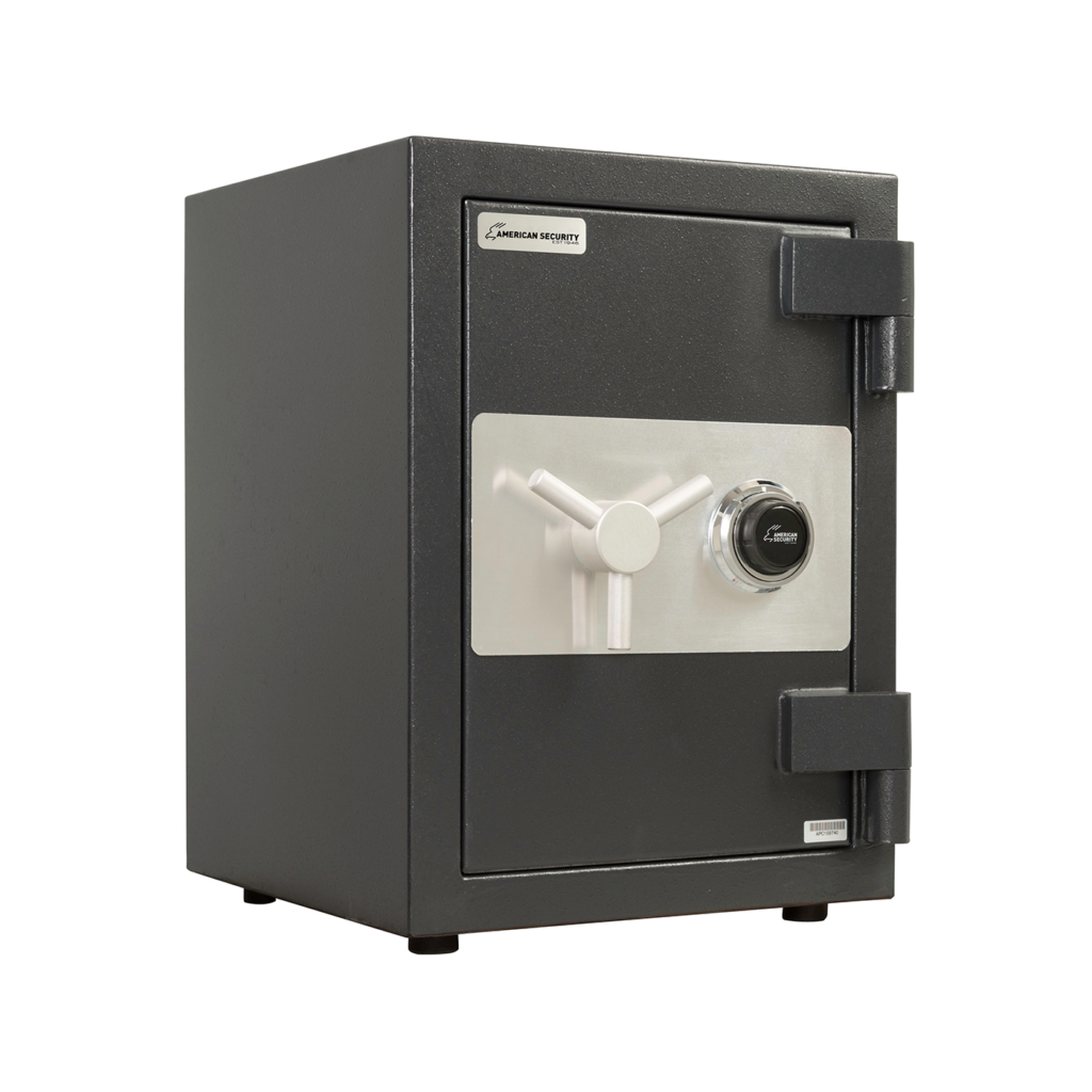 American Security CSC1913 composite safe closed in charcoal gray