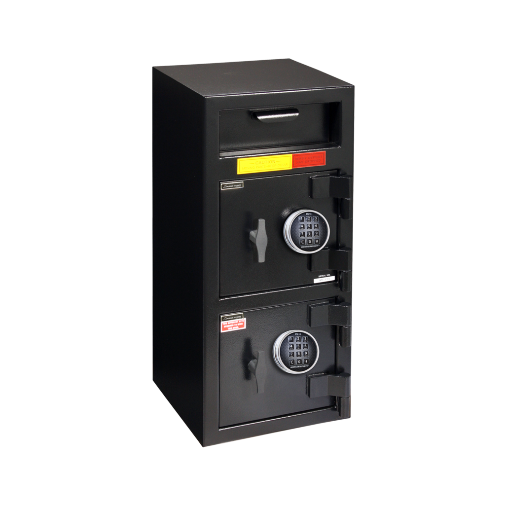 American Security DSF3214E1 double-door depository safe closed in charcoal gray