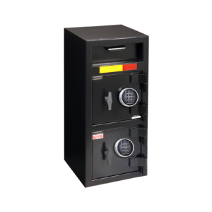 American Security DSF3214E1 double-door depository safe closed in charcoal gray