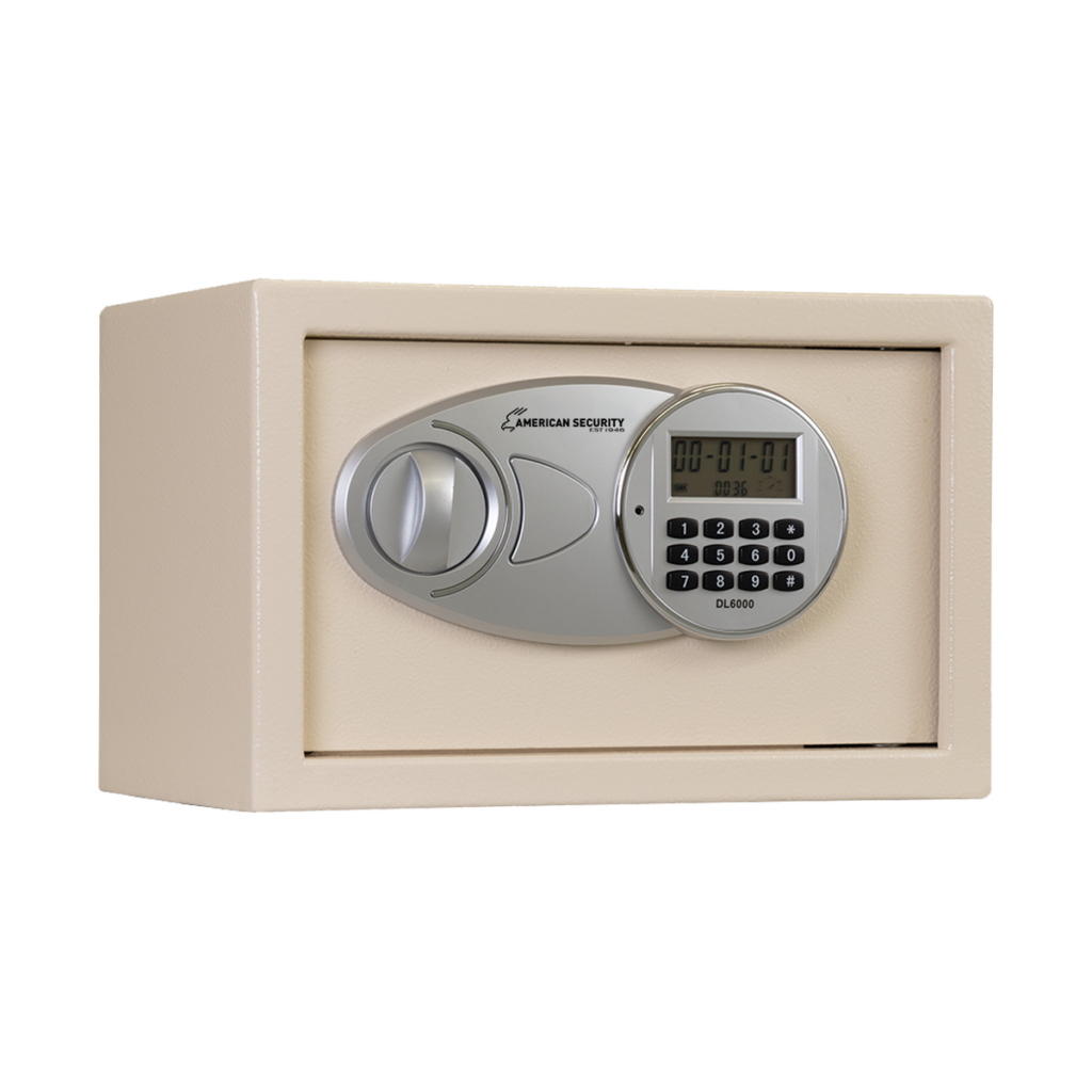 American Security EST813 safe closed in Textured Cream