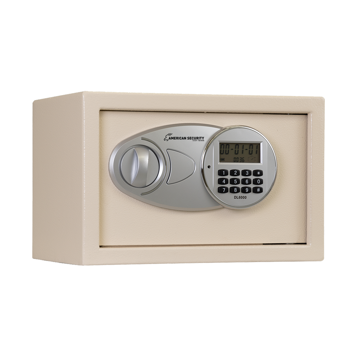 American Security EST813 safe closed in Textured Cream