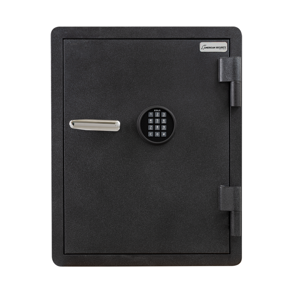 American Security FS1814 safe closed in Textured Black Granite