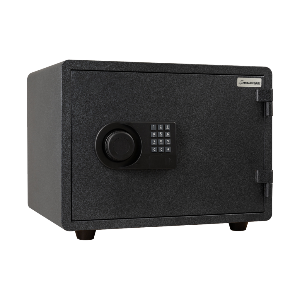 American Security FS914 safe closed in Textured Black Granite