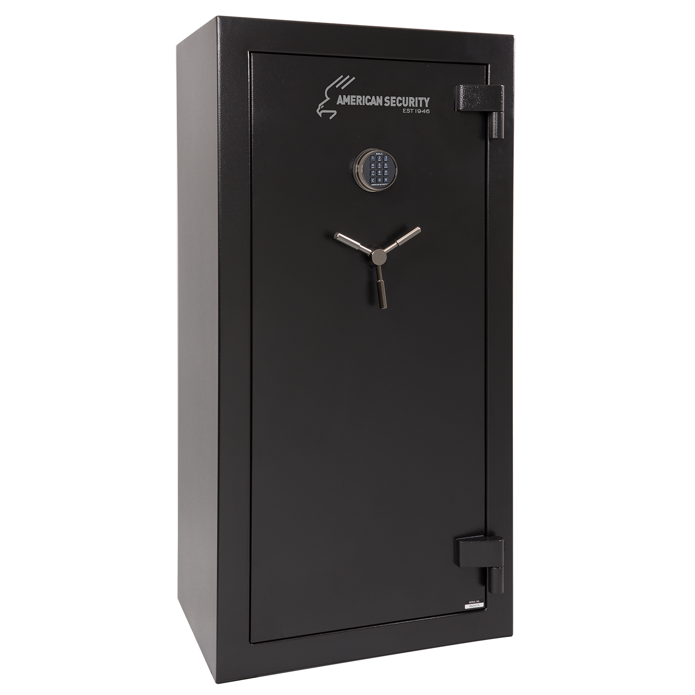 American Security SF6032 gun safe closed in black finish