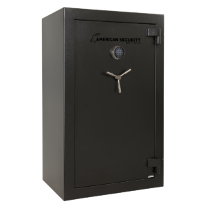 American Security SF6036 gun safe closed in black finish
