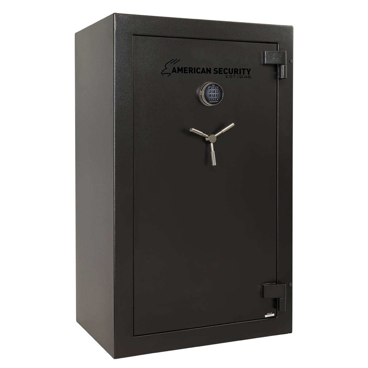 American Security SF6036 gun safe closed in black finish