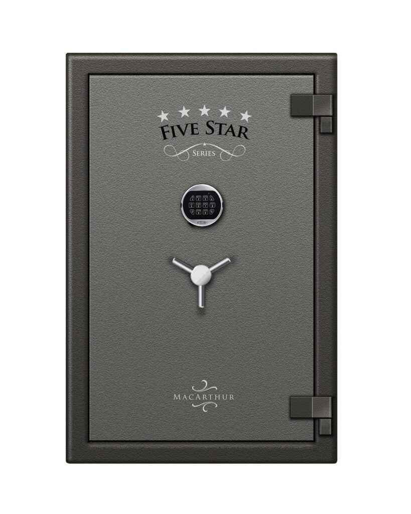 5 Star MacArthur fire and burglary safe with LA GARD Basic electronic lock