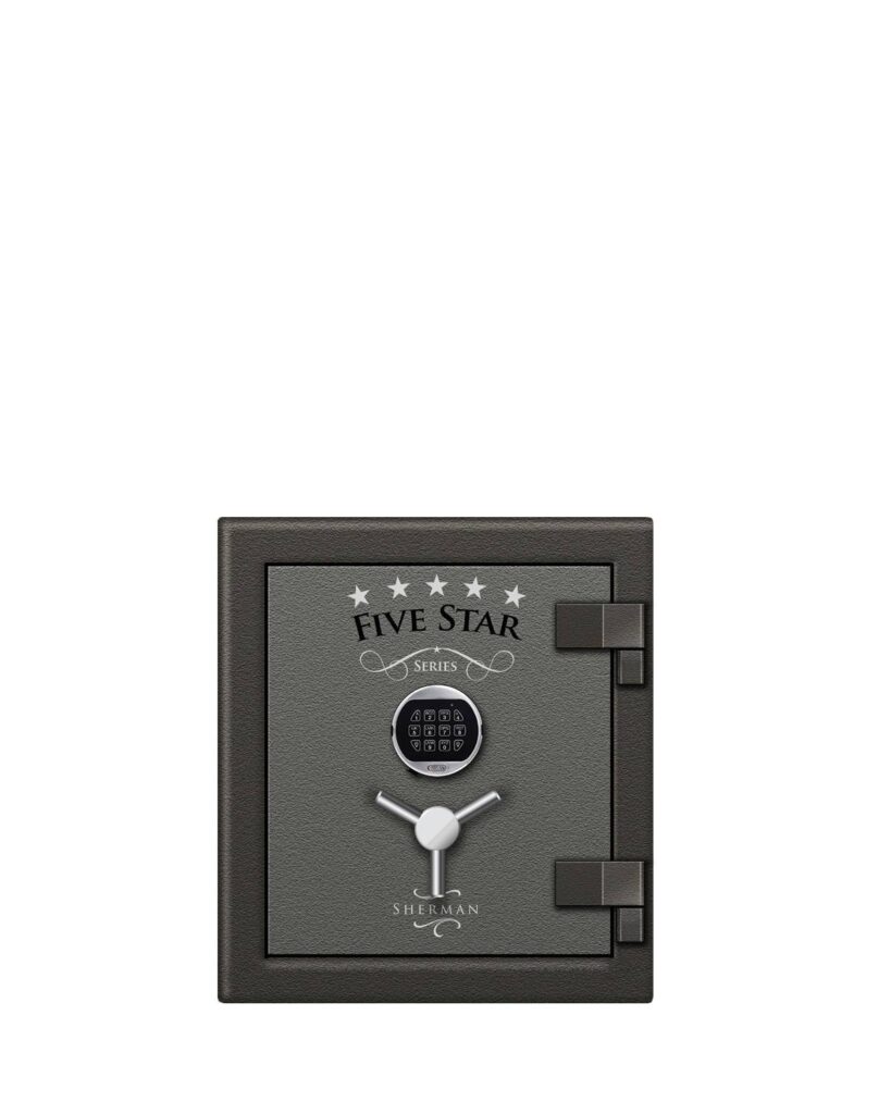 5 Star Sherman fire and burglary safe with LA GARD Basic electronic lock